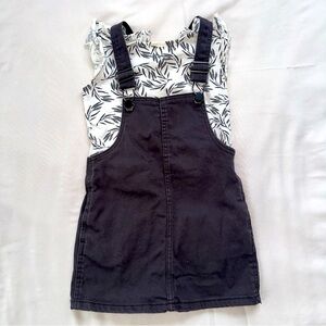 Pre-loved Overall denim dress set.